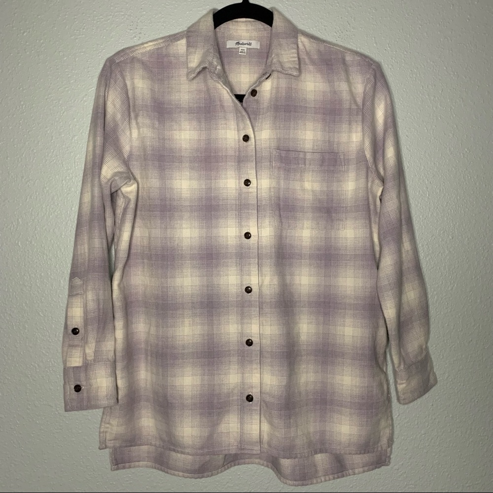 Madewell oversized flannel shirt